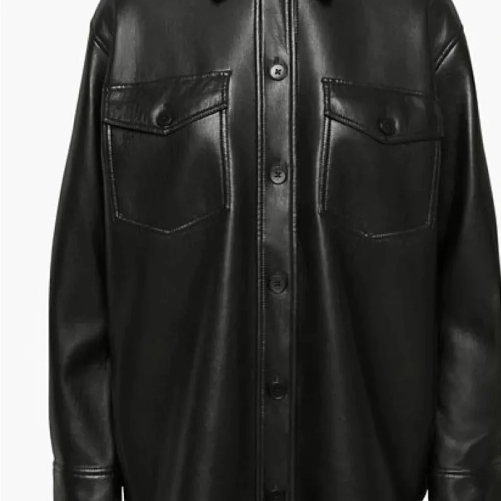 Women's Black Leather Jacket - Picture 3 of 3
